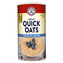 AVENUE A QUICK OATS NATURAL OL OLD FASHIONED 18 OZ. CNSTR.