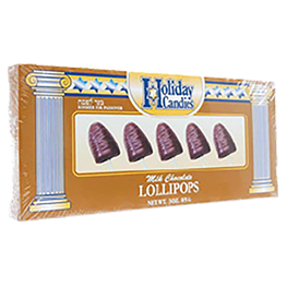 HOLIDAY CANDIESMILK CHOCOLATE LOLLIPOPS ORIGINAL 3 OZ. PKG.