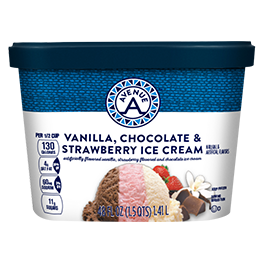 AVENUE A ICE CREAM SELECT VARIETIES 48 FL. OZ. CONT.
