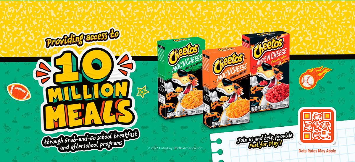 Back to School is upon us, and this year Cheetos partnered with GENYOUth to provide access to 10 Million Meals through grab-and-go school breakfast and after school programs. ✏️ 🚌 👏🏼 Support their mission with every variety pack you purchase!