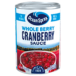  OCEAN SPRAY CRANBERRY SAUCE JELLIED OR WHOLE 14 OZ. CAN