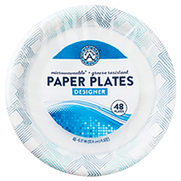 AVENUE A DESIGNER PLATES 10 INCH 24 CT., 9 INCH 45 CT. OR 7 INCH 48 CT.