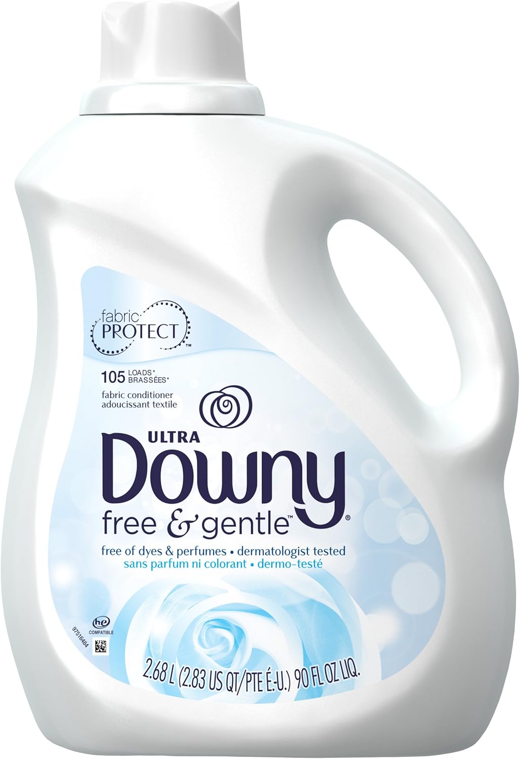 DOWNY FABRIC SOFTENER, ULTRA, 105 LOADS, 77 FL. OZ.
