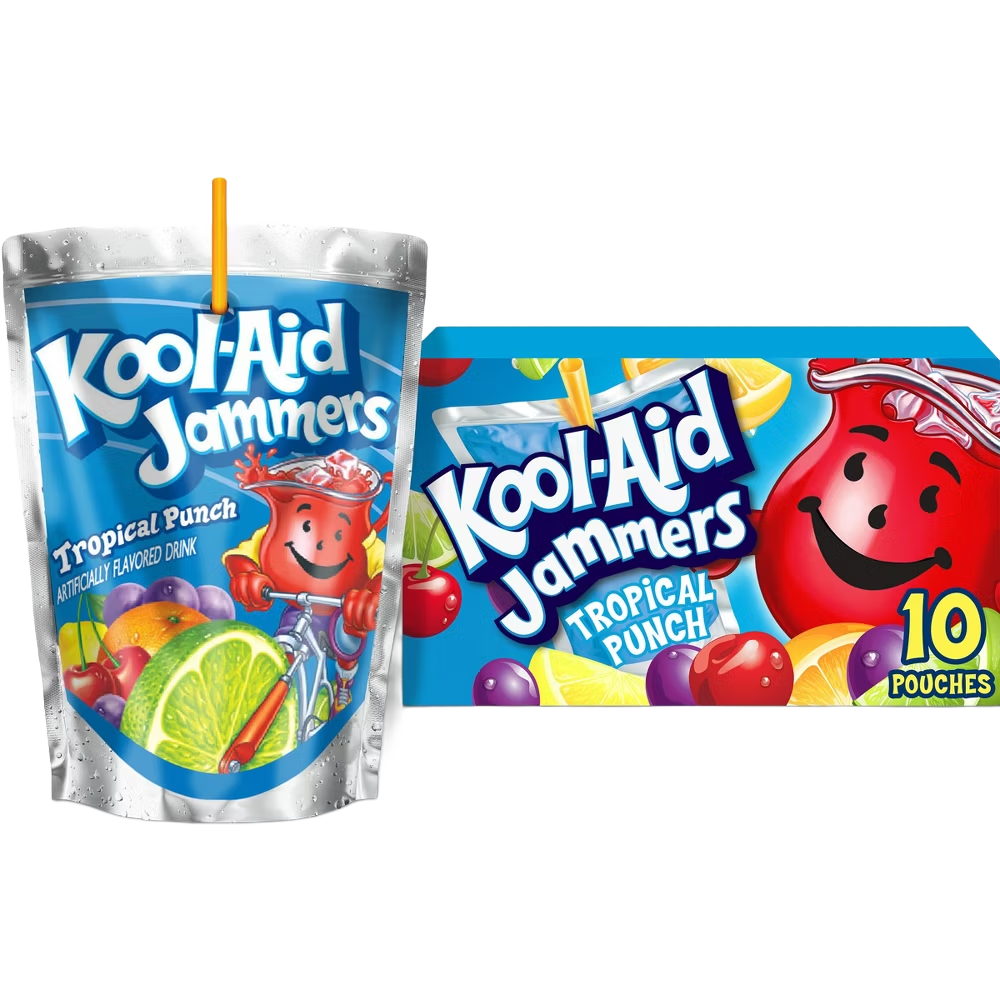 KOOL-AID JAMMERS TROPICAL PUNCH, 10 CT., 6 FL. OZ. EACH