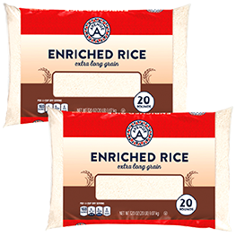 AVENUE A EXTRA LONG GRAIN RICE 20 LB. PKG.
