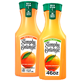 SIMPLY ORANGE JUICE SELECT VARIETIES 46 FL. OZ. BTL. 