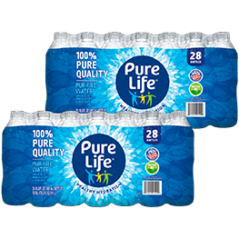 PURE LIFE WATER 28 PK. 473.2 FL. OZ. PKG. +DEP. 