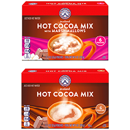 AVENUE A HOT COCOA MIX 6 PK. ENVELOPE OR MARSHMALLOW 6 OZ. PKG.