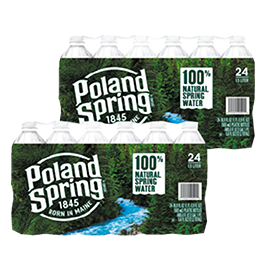 POLAND SPRING WATER 24 PK. 405.6 FL. OZ. PKG. DEP.